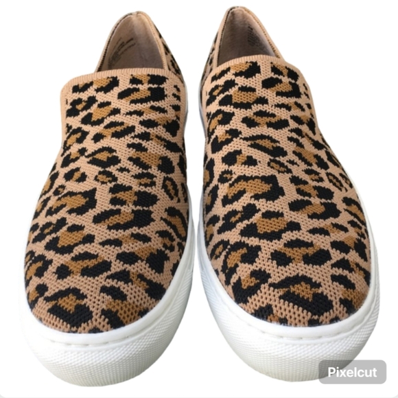 Steve Madden Shoes - Steven by Steve Madden Kelsea Leopard Print Slip-On Sneakers Size 8.5